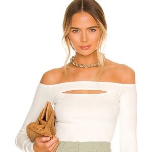 Revolve Lovers & Friends cut out off shoulder top S